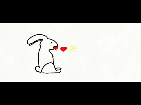 Cute Bunny Spews Hearts for 2 minuites