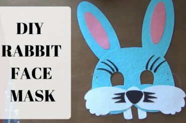 HOW TO MAKE A RABBIT FACE MASK... FOR KIDS   SIMPLE EASY #HANDMADEBYRANJITHASATHYA
