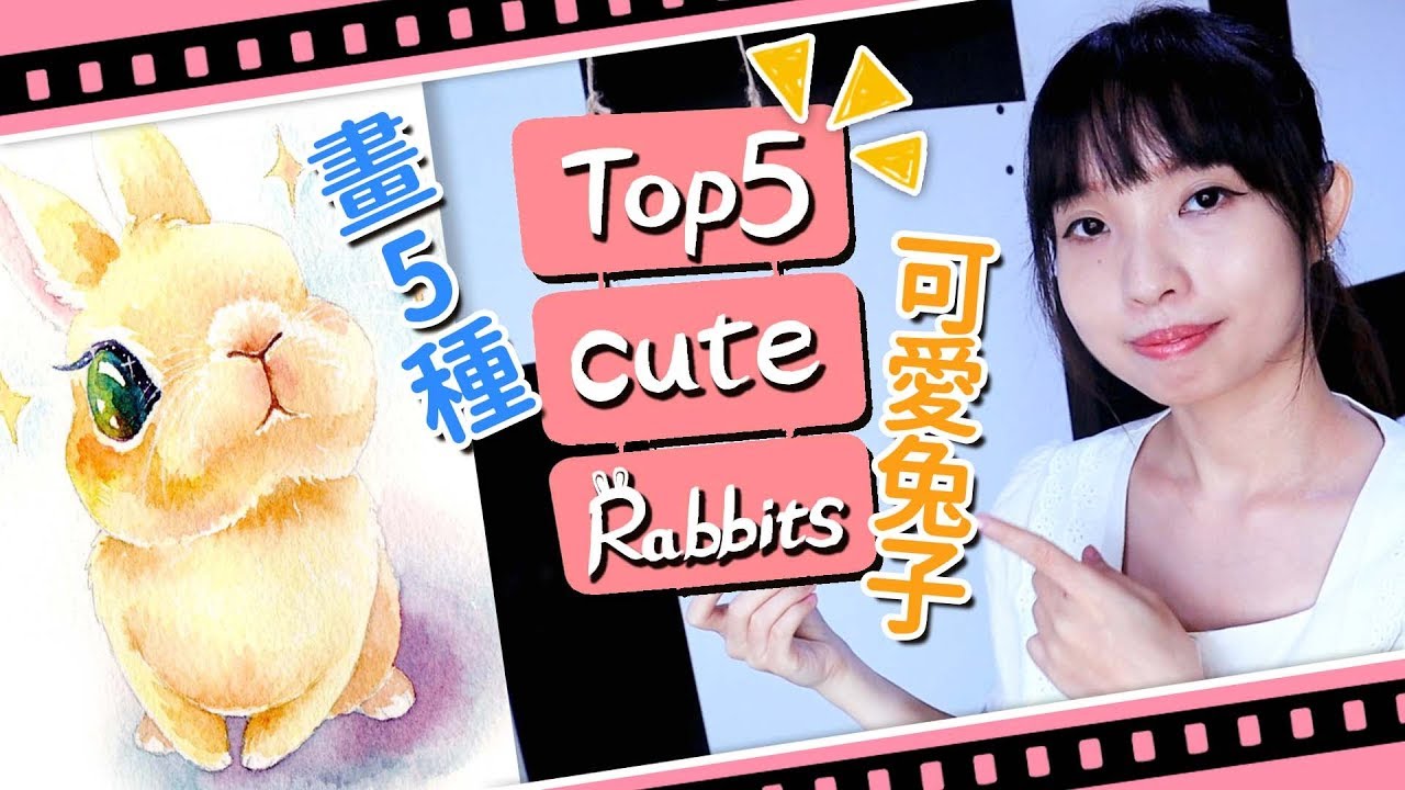 【DS美術-6】Top 5 Cute Rabbits！畫五種可愛兔兔