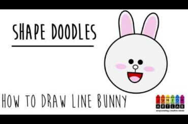 How To Draw A Cute Rabbit - Cony from Line Friends | Shape Doodles | Junior Art Lab
