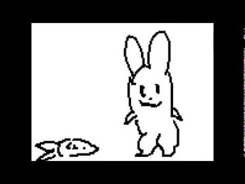 【애니메이션】귀여운 토끼의 식사 시간