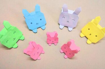 Gấp con thỏ bằng giấy siêu cute - Origami cute rabbit - Gấp Giấy Origami