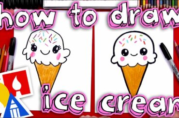 How To Draw A Cute Ice Cream Cone