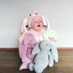 Cute baby bunny love