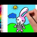 coloring a cute Rabbit