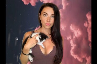 THREE WEEK OLD KITTEN + BUNNY