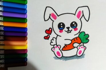 Cómo dibujar un conejo Kawaii - How to draw cute rabbit
