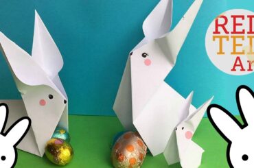 Easy Origami Bunny (2) - Cute & Easy Easter DIYs - Paper Crafts