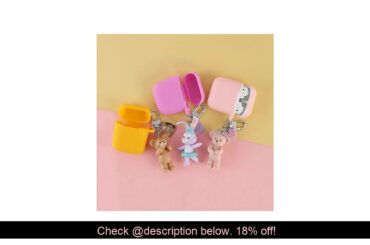 Review Cute Rabbit and Bear Silicone Case for Apple Airpods Bluetooth Earphone Accessories Protecti