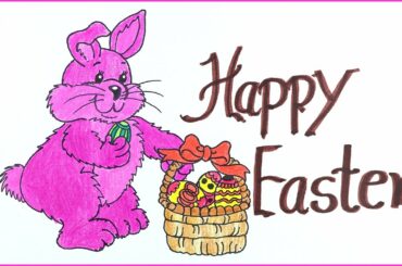 Easter Drawing- How to Draw A Cute Bunny