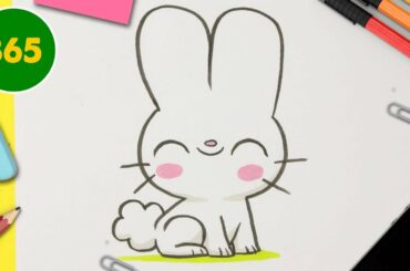 HOW TO DRAW A CUTE rabbit KAWAII