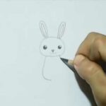 how to draw a cartoon rabbit cute style