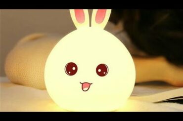 New style Rabbit LED Night Light For Children Baby Kids Bedside Lamp Multicolor