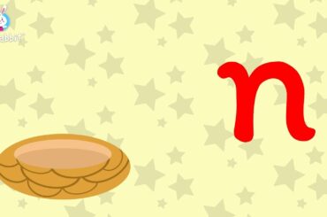 n Is For nest | Alphabet | Lower Case | Animated Video | English | Ria Rabbit