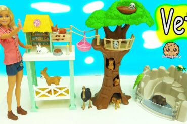 Animal Rescuer Barbie Vet Doll Takes Medical Care of Schleich Animals