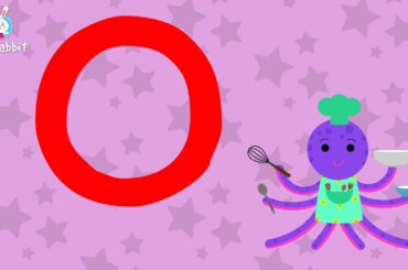 O Is For Octopus | Alphabet | Upper Case | Animated Video | English | Ria Rabbit