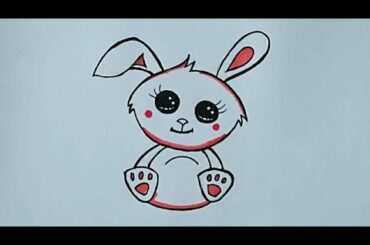 How To Draw A Cute Bunny Rabbit || Cute Bunny Rabbit Step By Step || Easy Bunny Rabbit Drawing