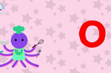 o Is For octopus | Alphabet | Lower Case | Animated Video | English | Ria Rabbit
