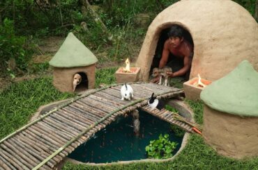 Building Beautiful Earthbag Tiny House And Dog House Rabbit House Fish Pond
