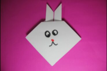 How to make Origami Cute Rabbit Face