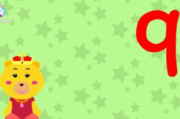 q Is For queen | Alphabet | Lower Case | Animated Video | English | Ria Rabbit