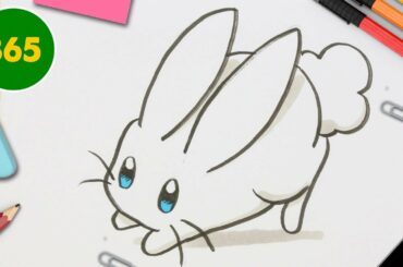 HOW TO DRAW A CUTE rabbit KAWAII - how to draw a kawaii animal