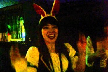 Happy Halloween from cute bunny.