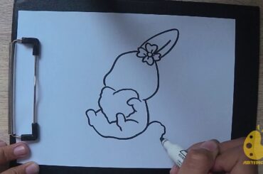 How to Draw cute bunny