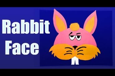 How to Make an Cute origami Rabbit Face  -  Step By step Tutorial