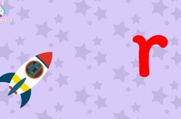 r Is For rocket | Alphabet | Lower Case | Animated Video | English | Ria Rabbit