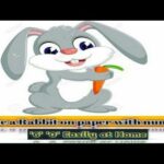 Easy to make cute rabbit with number '6' '0' Easily at home by art world