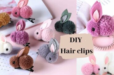 Cute DIY Handmade Hairclips / Adorable Bunny Doll Hairclip for Kids /Craft Ideas BY Aloha Crafts