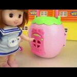 Baby Doll rabbit slide house and baby Doli cute music - ToyPudding