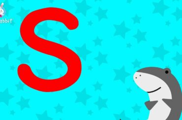 S Is For Shark | Alphabet | Upper Case | Animated Video | English | Ria Rabbit