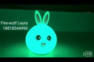 МЯГКИЙ СИЛИКОНОВЫЙ НОЧНИК КРОЛИК CUTE RABBIT LED