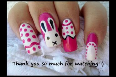 NAIL ART TUTORIAL - EASTER SPECIAL WITH CUTE BUNNY