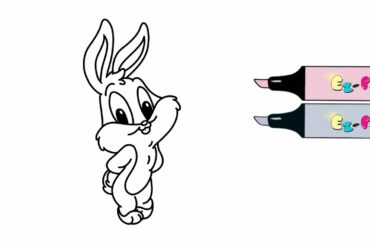 Baby Bugs Bunny| Looney Tunes| Coloring for toddlers and drawing for kids