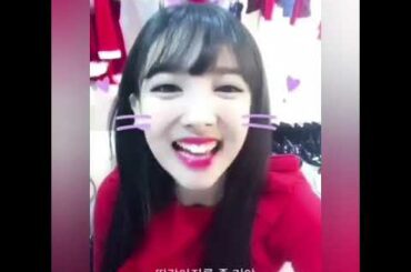 Cute Bunny Nayeon doing aegyo