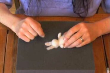 One Quick Bunny / Needle Felting (Time Lapse)