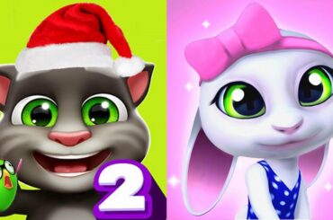 My Talking Tom 2 vs BU The Baby Bunny - Cute Pet Care Android Gameplay