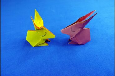 Origami makes a cute little rabbit