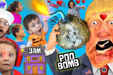OUR HAUNTED HOUSE w/ ZOMBIE DONALD TRUMP @ 3am! My Soup is BOMB! FGTEEV Halloween Gameplay Skit