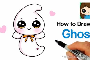 How to Draw a Cute Ghost Easy | Beanie Boos