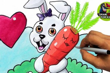 How To Draw A Cute Cartoon Bunny Rabbit Easy