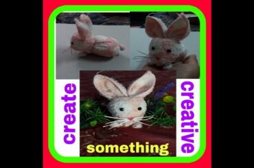 DIY- cute rabbit by handkerchief  # baby's gift 😊⚘