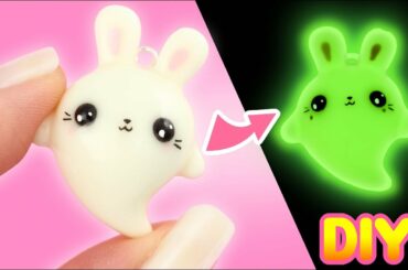 DIY GLOW IN THE DARK Bunny Charm! - Polymer Clay tutorial | KAWAII FRIDAY