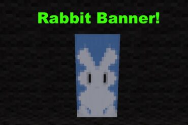 Minecraft - how to craft a rabbit banner! (CUTE!)