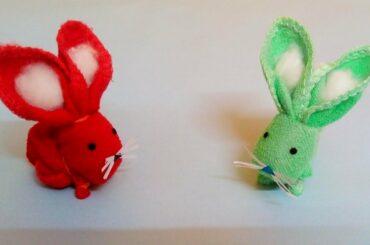 How to make a cute rabbit with towel || towel folding rabbit