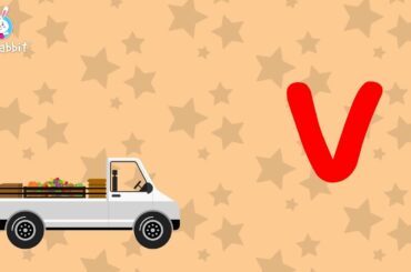 v Is For van | Alphabet | Lower Case | Animated Video | English | Ria Rabbit