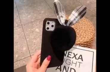 Luxury Cute Toy Warm Handmade Rabbit Case